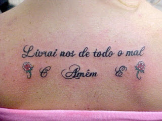 Tatuagens nas Costas Tatuagens nas Costas com frases