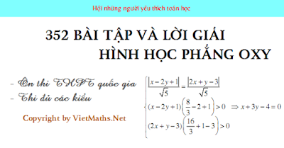 lời giải của các bài tập hình học phẳng Oxy thi thpt quốc gia 2016 352 bai tap hinh hoc phang oxy co loi giai chi tiet thi thpt quoc gia 2016