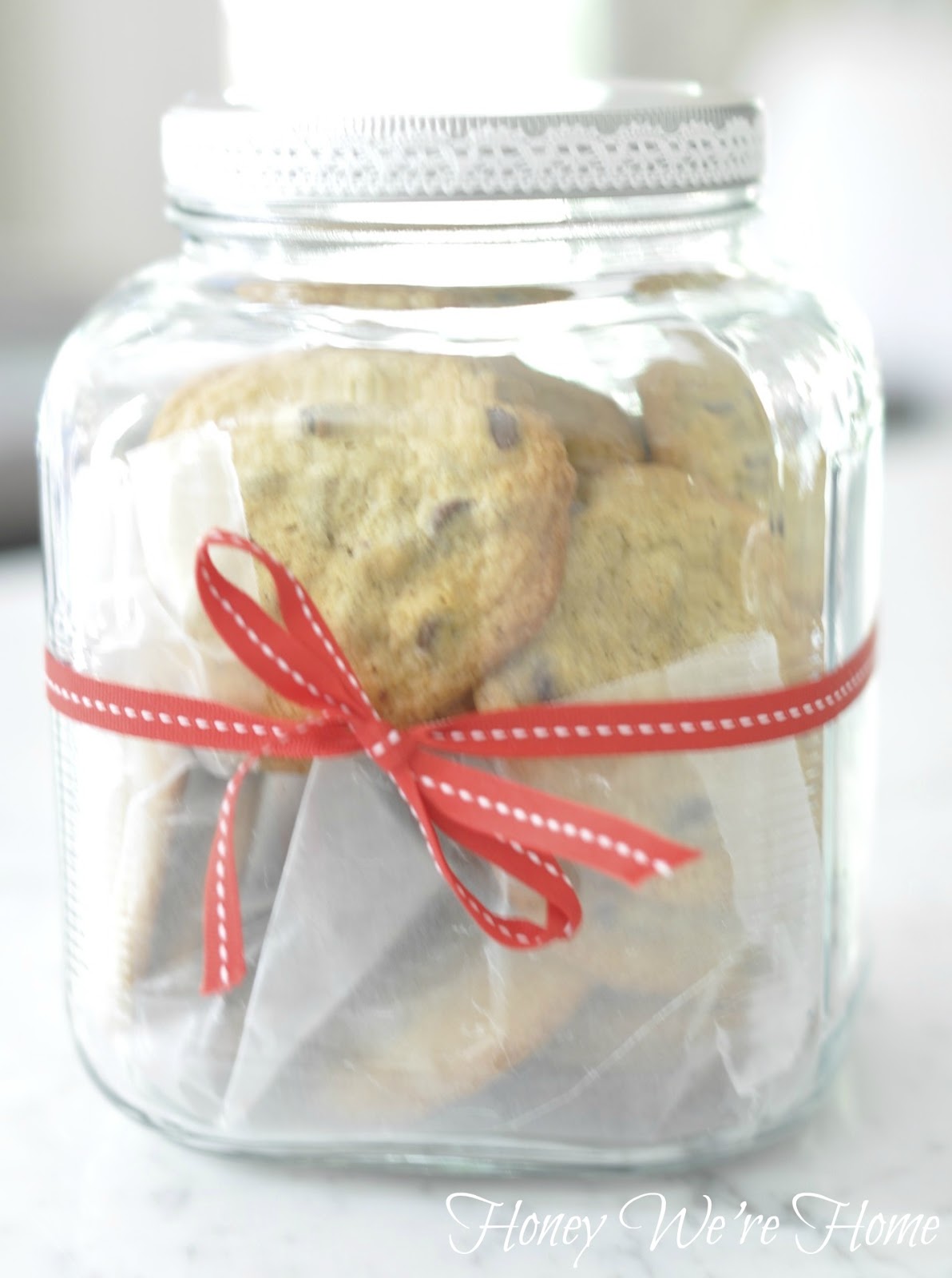 Homemade Cookies in a Gift Jar Honey We're Home