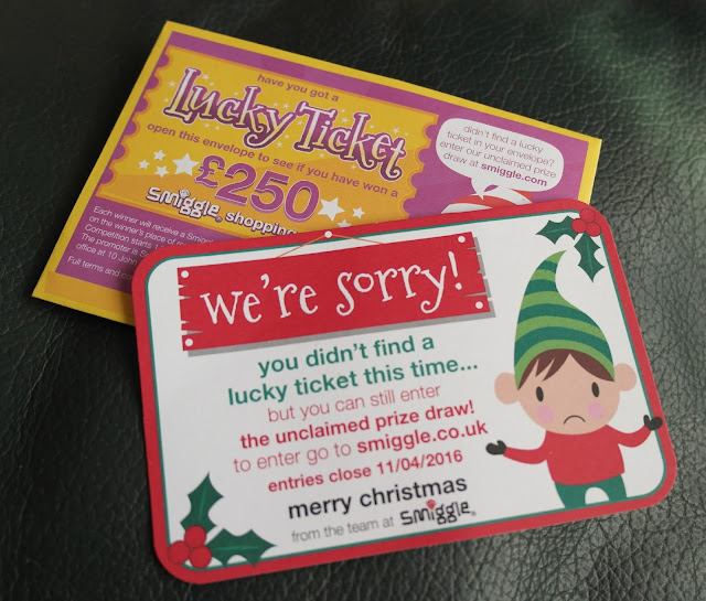 Smiggle Advent Calendar 2015 Golden Ticket