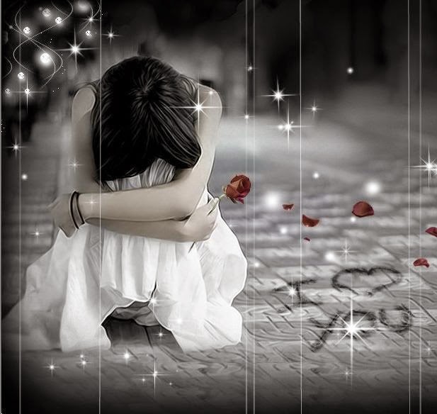 Hình ảnh cô gái cuối đầu khóc