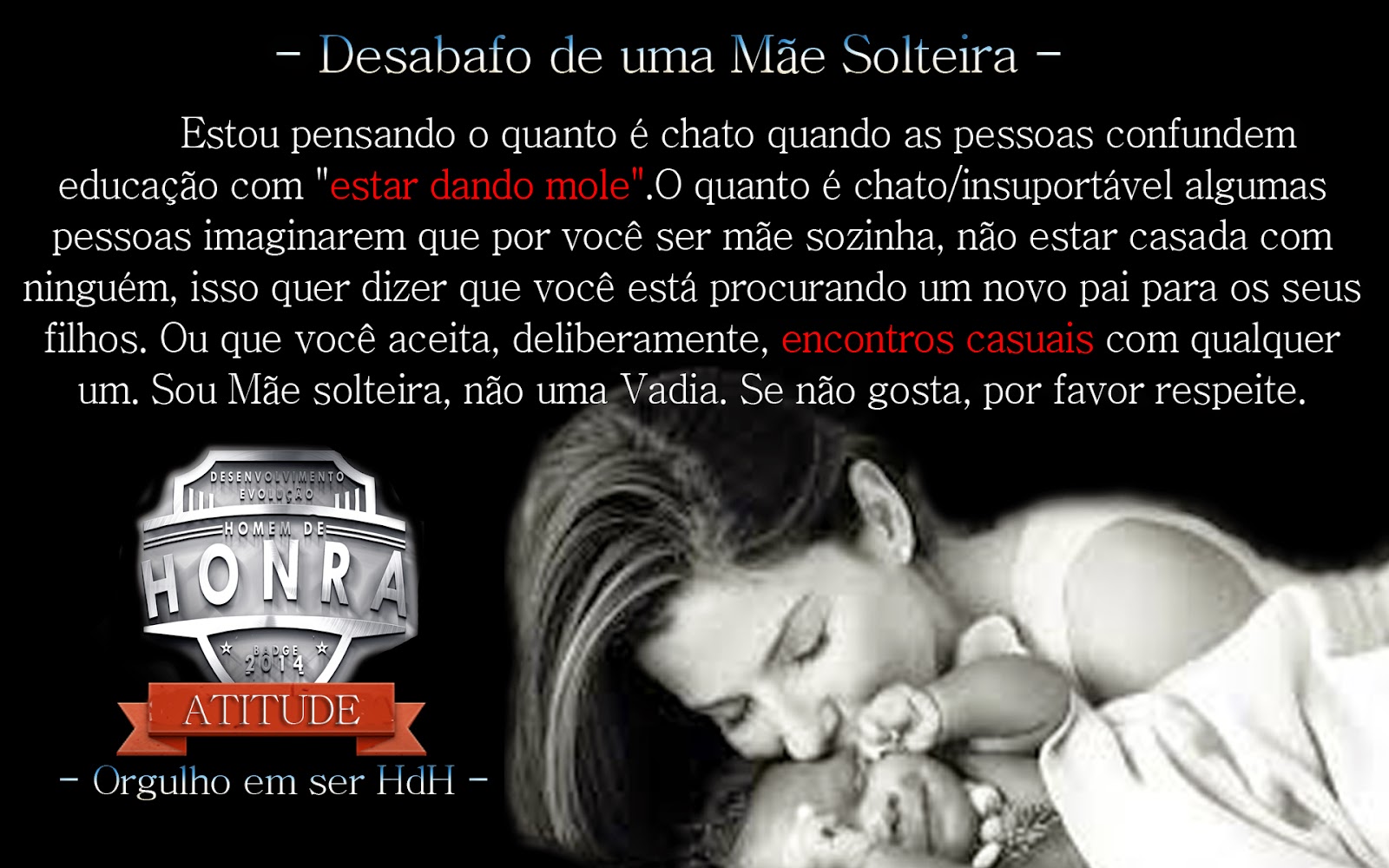 Preconceito Contra Mãe solteira ~ Maturidade Ideal