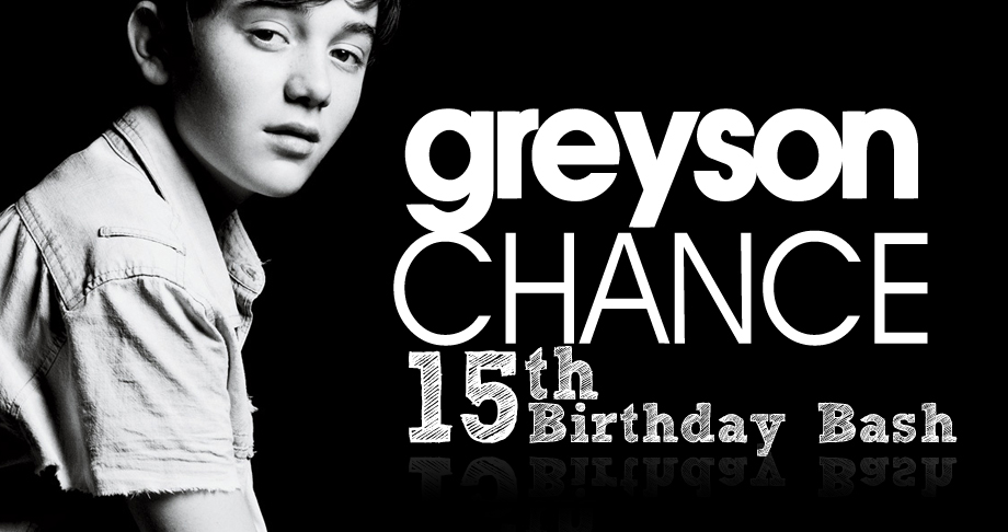 Greyson Chance's 15th Birthday Bash
