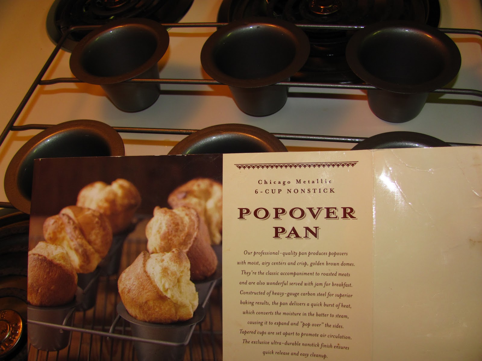 For the Love of Food Gouda and Chive Popovers