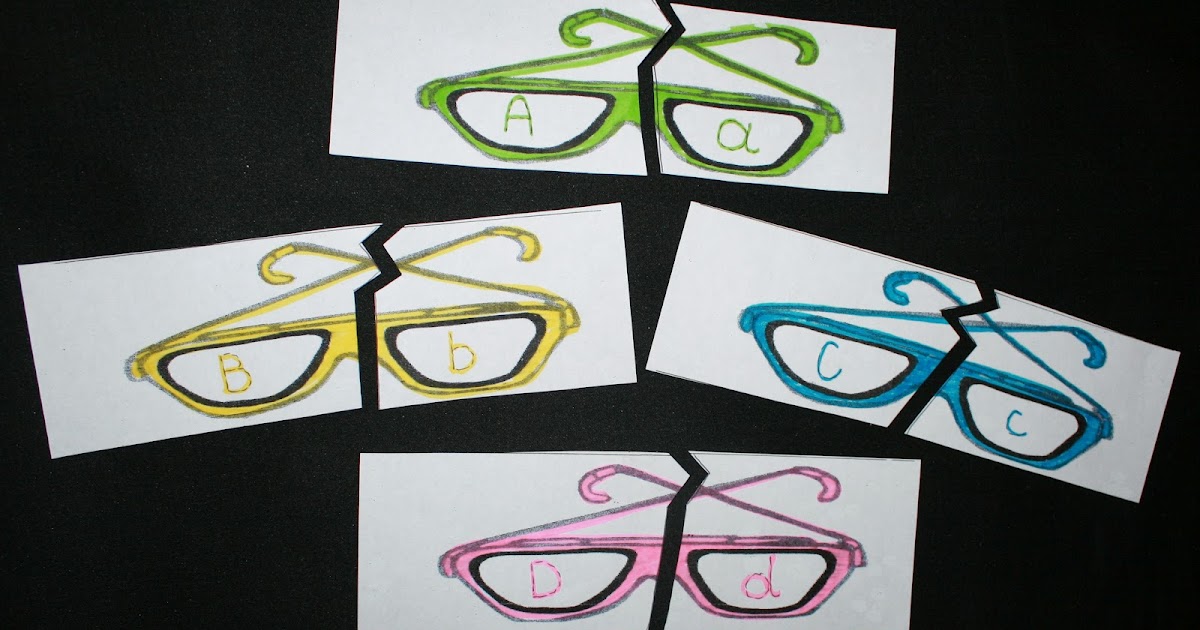 Classroom Freebies Alphabet Sunglass Activities