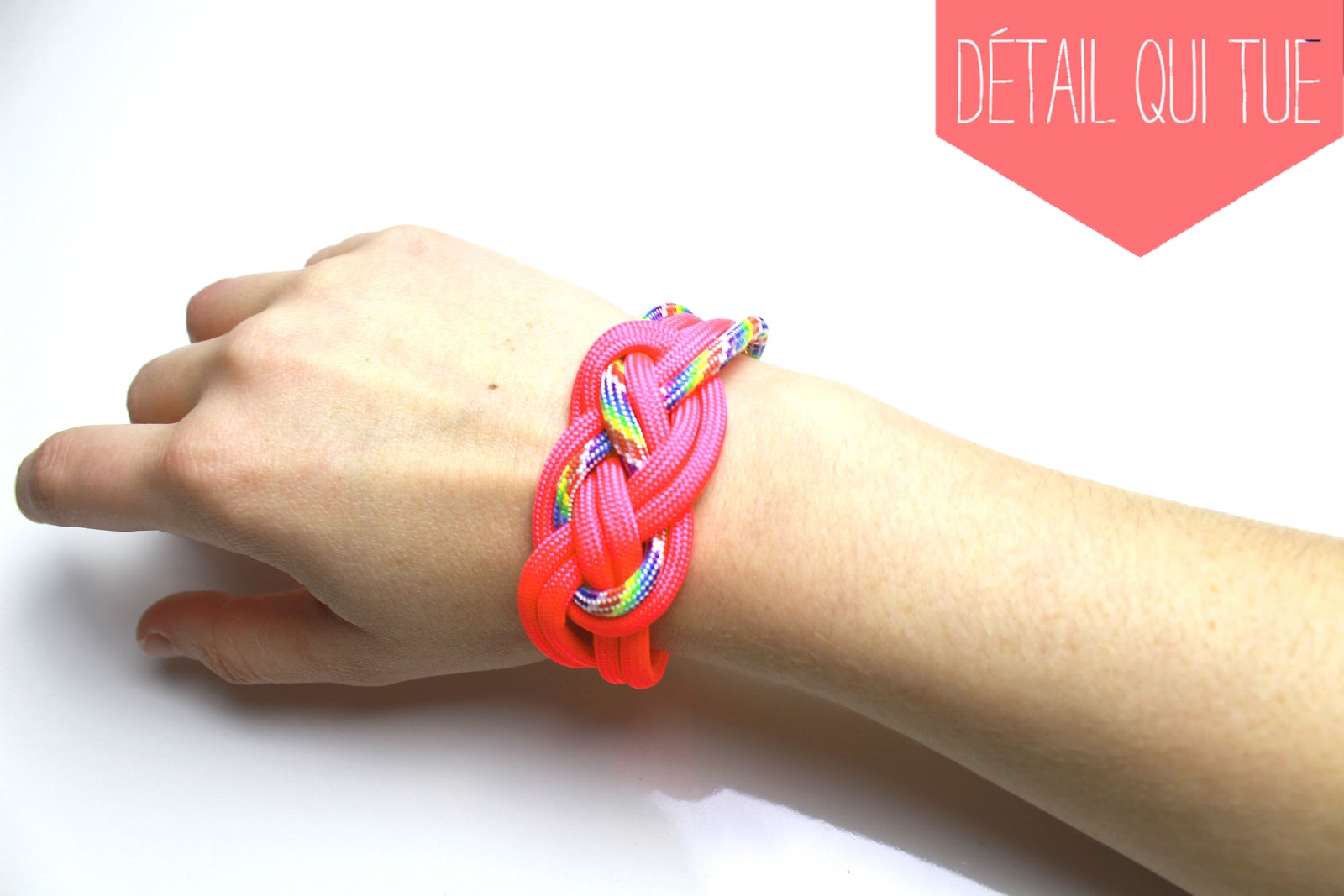 Tutoriel D.I.Y. Neon Rope Bracelet / Bracelet Corde Fluo