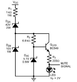 schematic reference constant brigness led and mute control