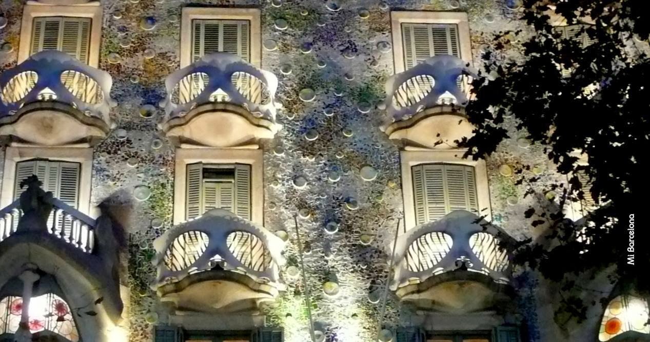 Mi barcelona: la casa batlló Balcone Barandas creativo