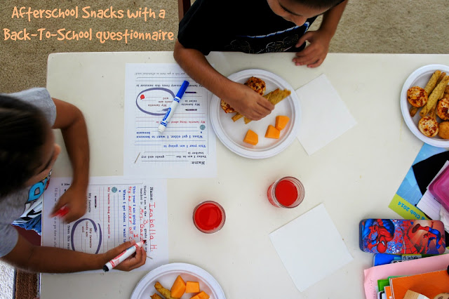 Getting kids to talk about school with #AfterSchoolSnacks - Printable Questionnaire and Coupons #shop