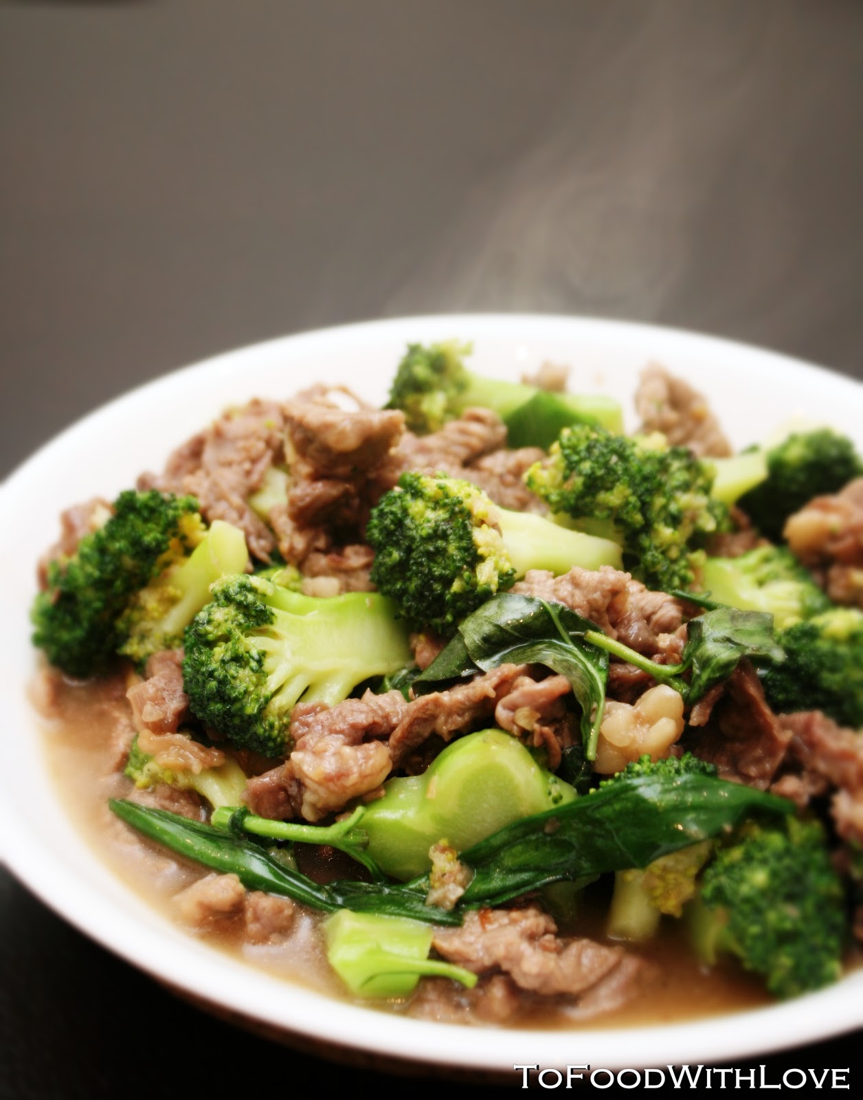 To Food with Love Broccoli Beef with Holy Basil