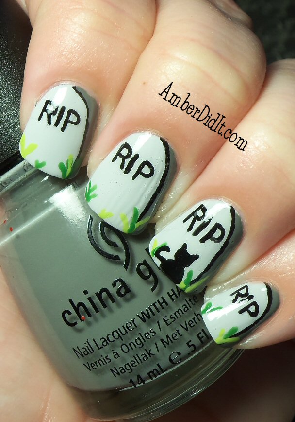 Amber Did It R I P Nail Art And Tutorial Today I Have Another Nail Art Idea From My Husband He S A Pretty Creative Guy Must Say