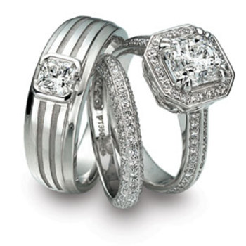diamond wedding ring sets
