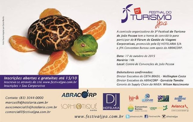 Festival do Turismo de João Pessoa terá II Fórum de Gestão de Viagens Corporativas