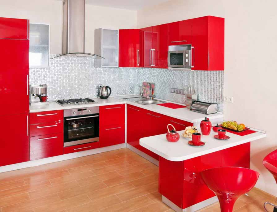 Desain Dapur Minimalis Warna Merah Gambar Desain Dapur Minimalis Warna Merah