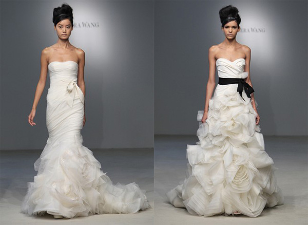 First Vera Wang wedding gowns 2011 fall season