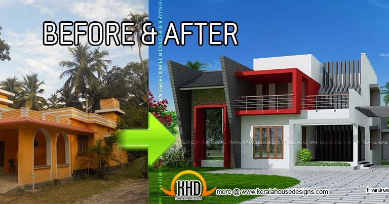home design before and after kerala house renovation before and after indian house home design before and after kerala house renovation before and after indian house