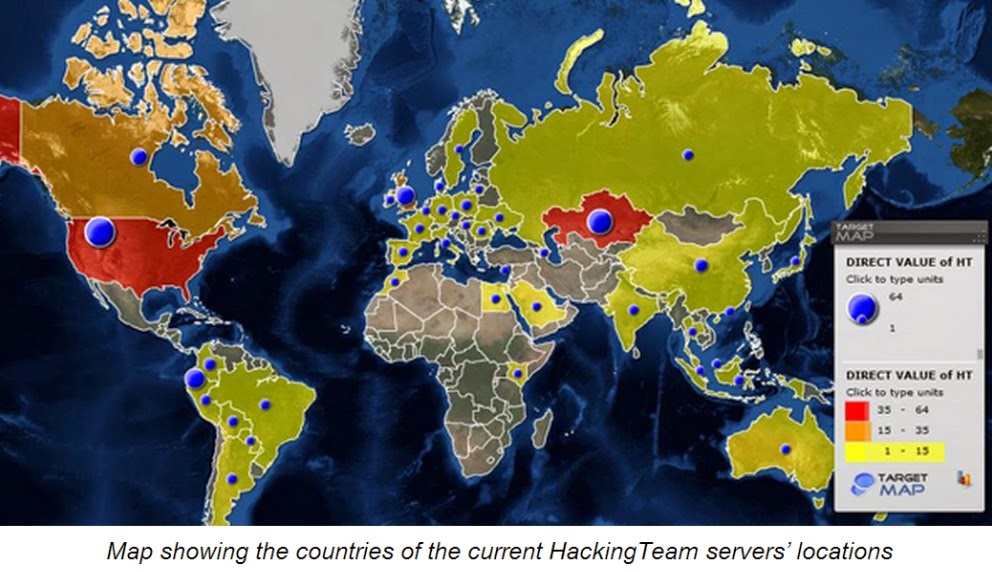 Kaspersky Lab discovers new Android and iOS mobile malware; maps HackingTeam’s servers HackingTeam servers location