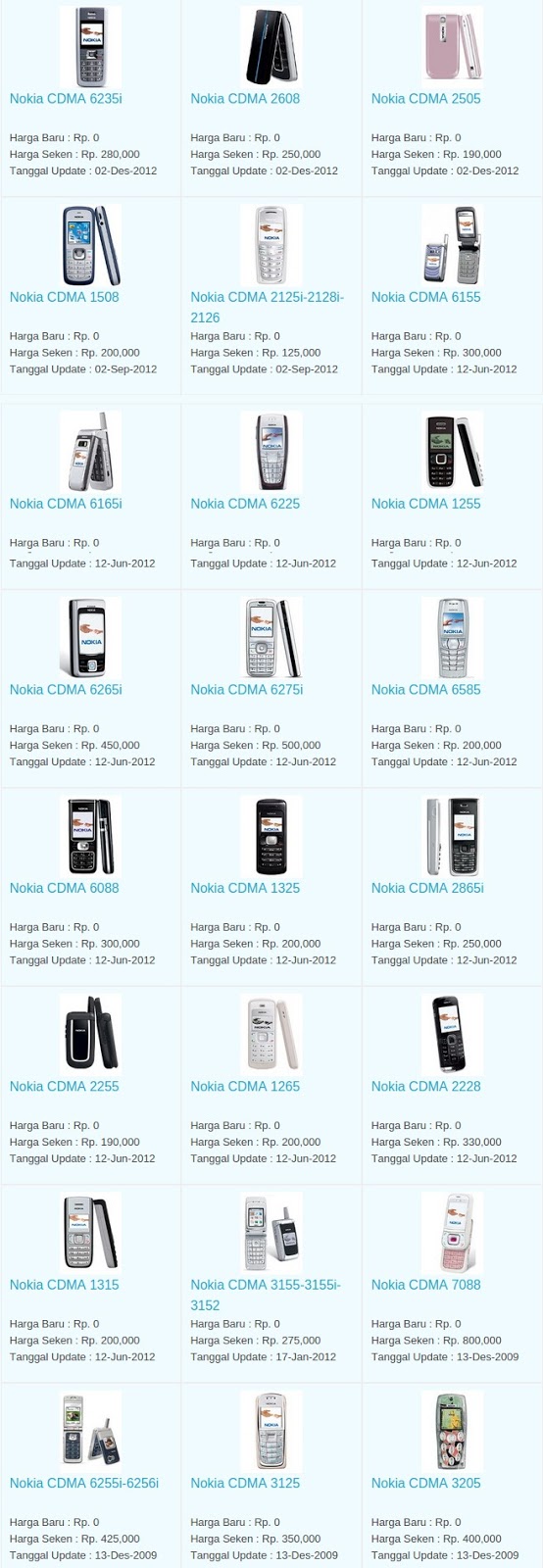Daftar Harga Hp Nokia CDMA Februari 2016 Daftar Harga Hp Nokia CDMA Februari 2016