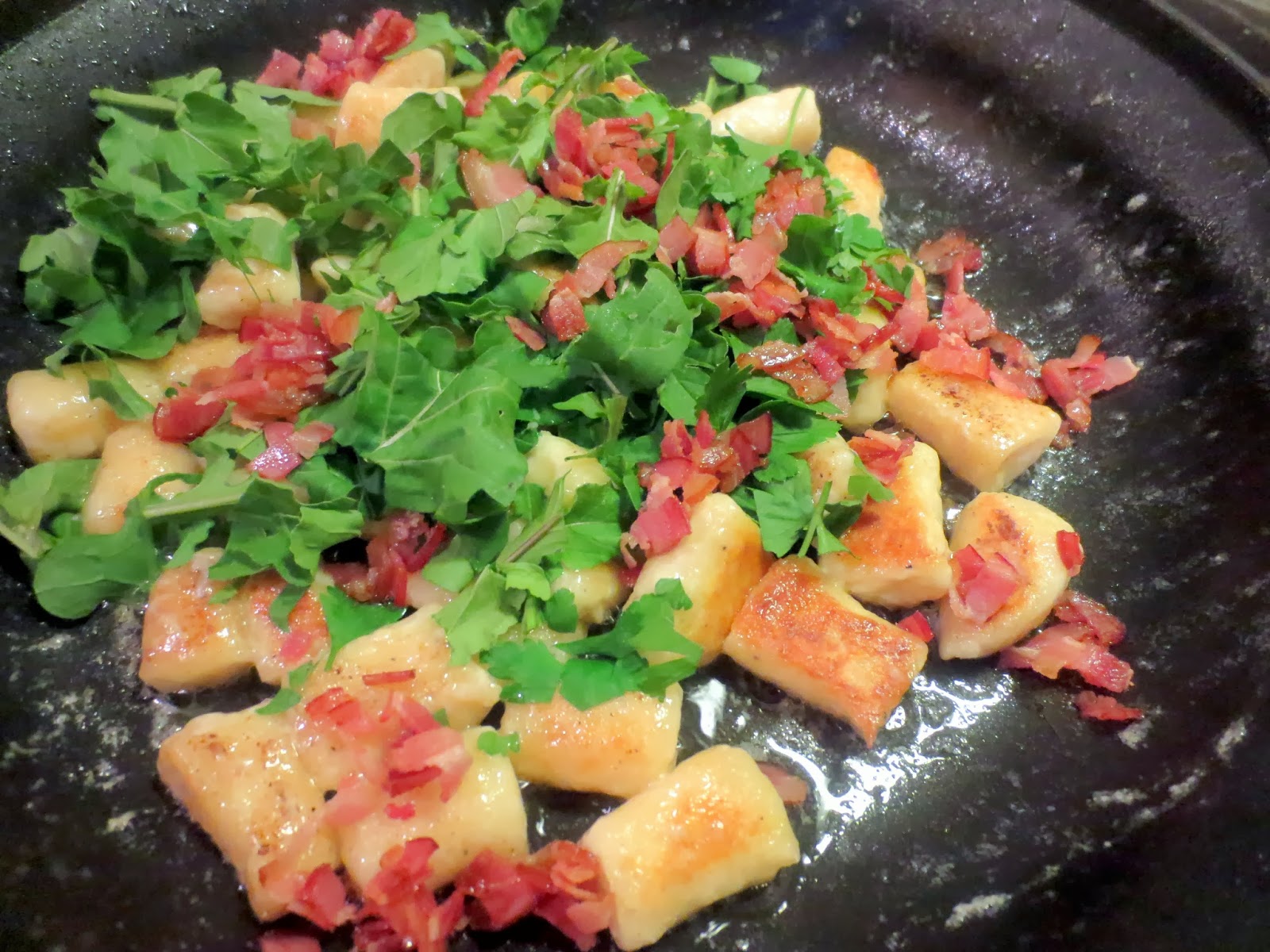 The Owl with the Goblet Toasted Ricotta Gnocchi with Pancetta and