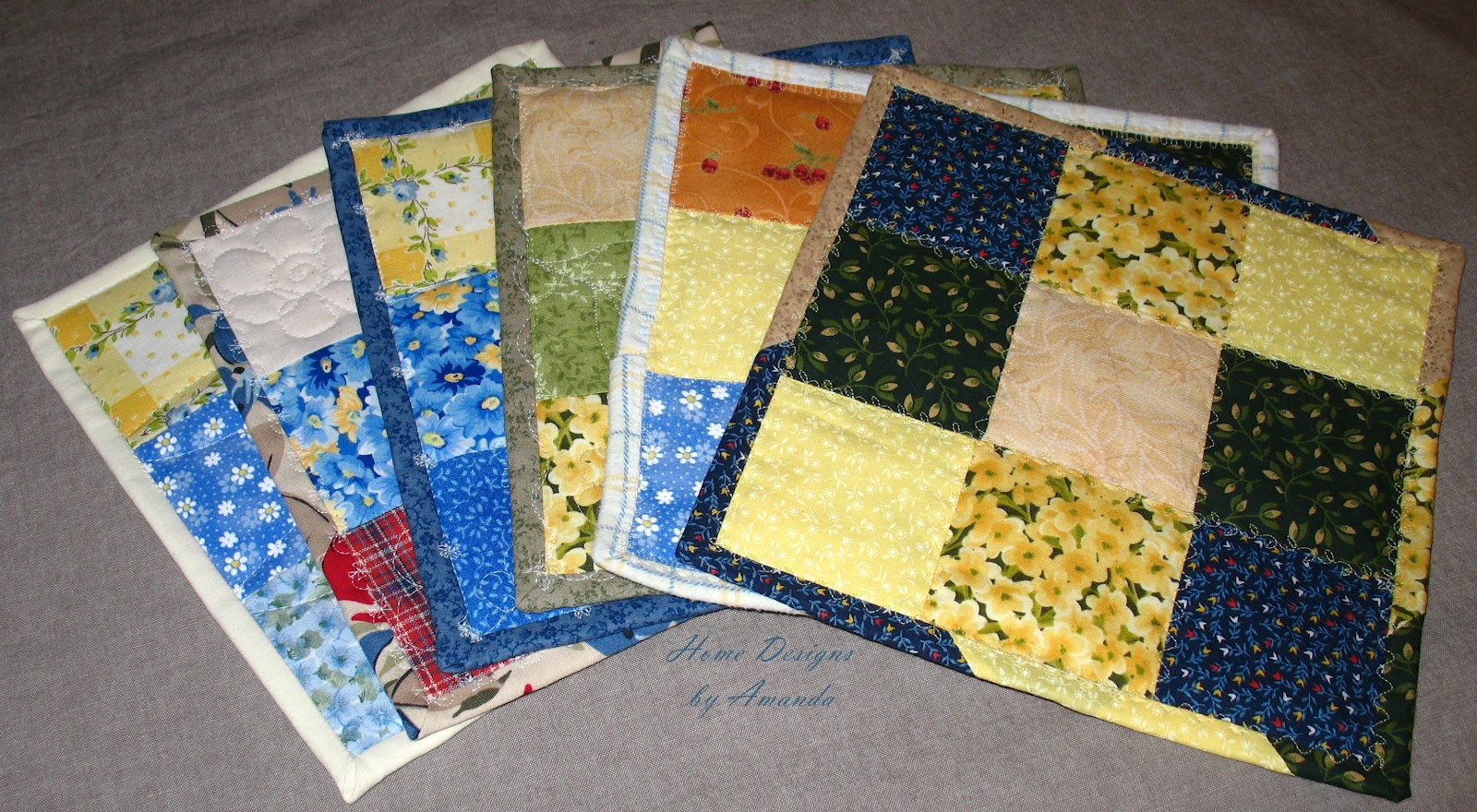 Home Designs by Amanda Mini Friendship Quilts...