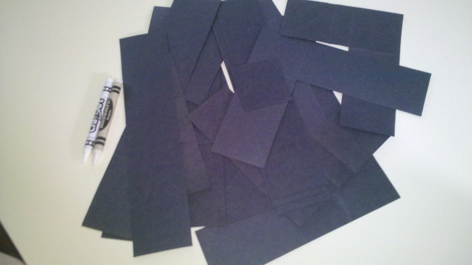 Munchkin and Bean Construction Paper Roads