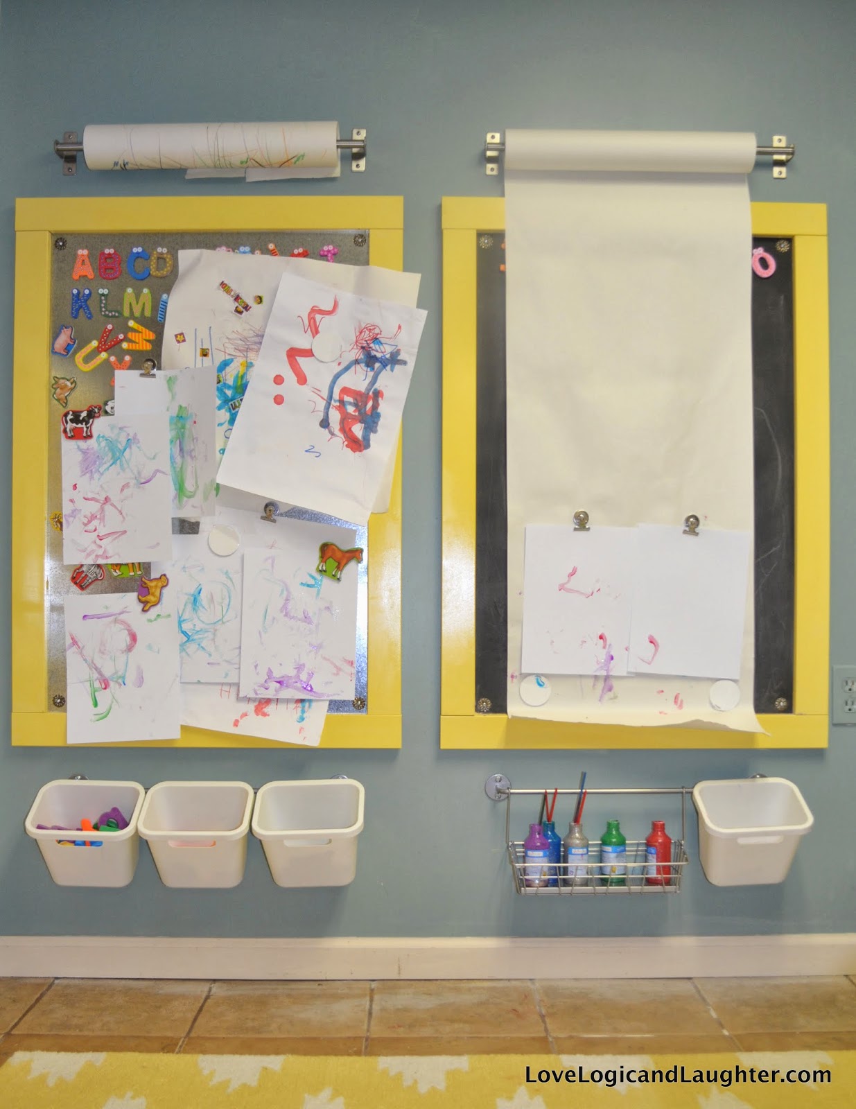 Logic and Laughter DIY Chalkboards for a Play Room and