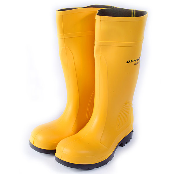 dunlop boots yellow