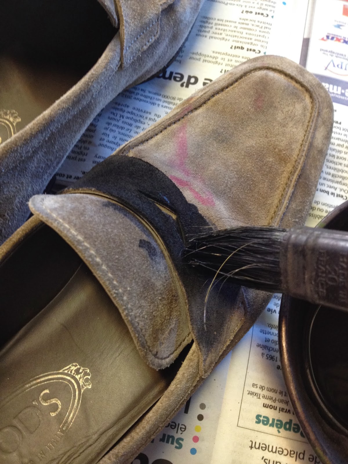 cordonnerie maroquinerie bagagerie sellerie: Comment teindre des chaussures  en  Daim  Veau Velours, Nubuck, Etc