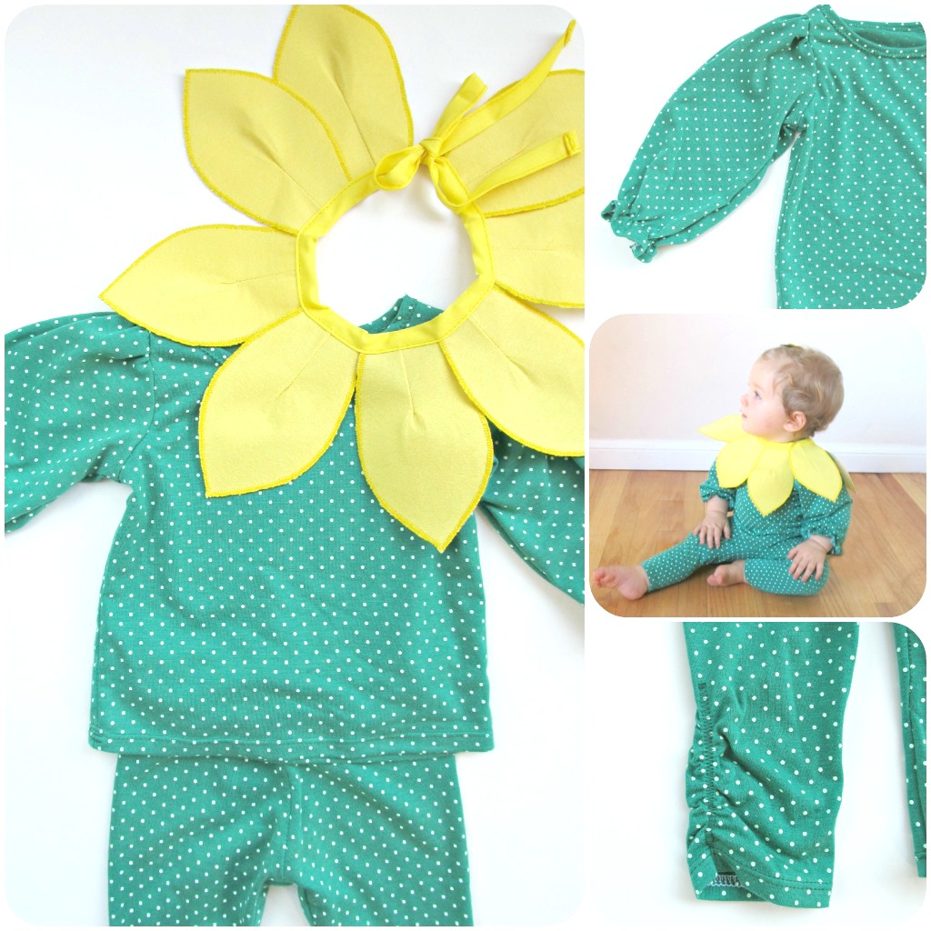 comfy dress up baby sunflower costume
