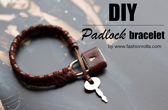 Diy Braided Padlock Bracelet With Key