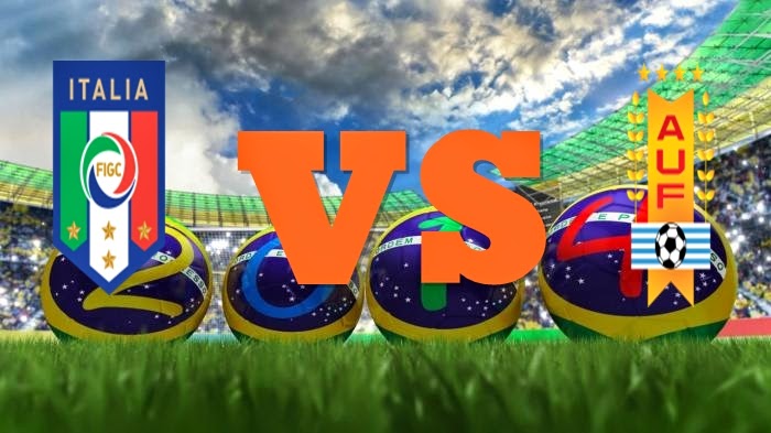 Prediksi Skor FIFA World Cup Terjitu Italy vs Uruguay jadwal 24 Juni 2014