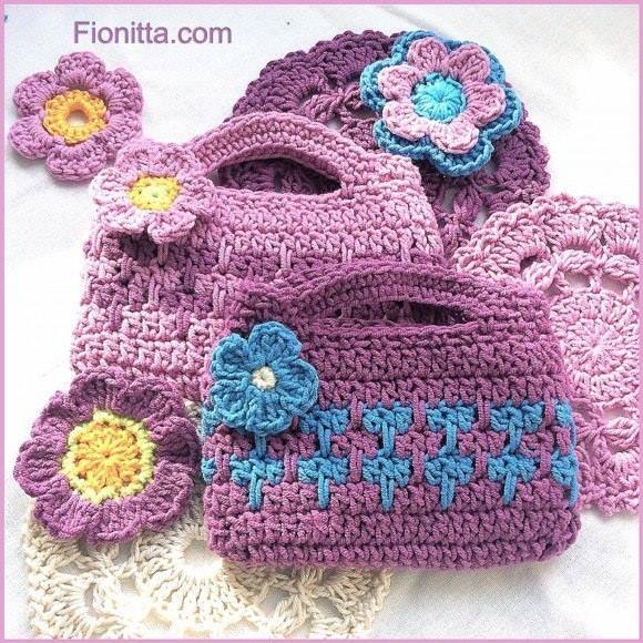 Este lindo tutorial de un bellisimo bolso tejido a crochet realizado por fionitta nos deja ver que no hay que ser expertos para realizar este tipo de lindos