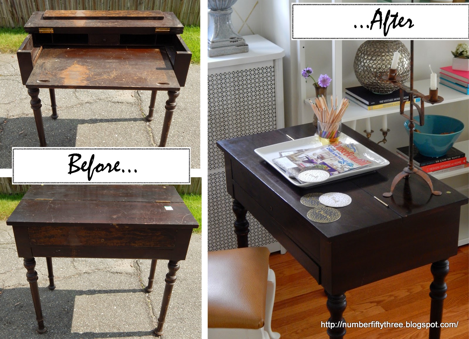 Number FiftyThree Restored Antique Desk