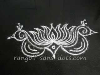 plain house kolam with lotus and birds apartment-kolam-1212-a.jpg