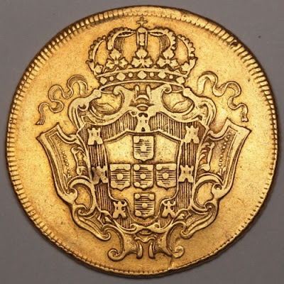 Brazil gold coins 12800 Reis DOBRA