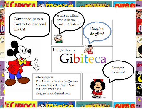 Doações para a  Gibiteca