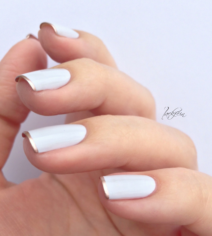 lackfein: Chrome Tips | White nails, White nail designs, Trendy nails