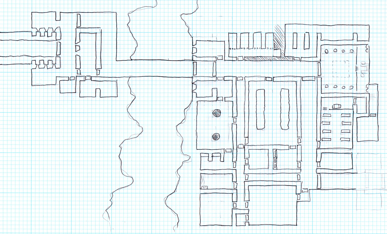 thunderspire labyrinth the horned hold rough points of d d graph paper map