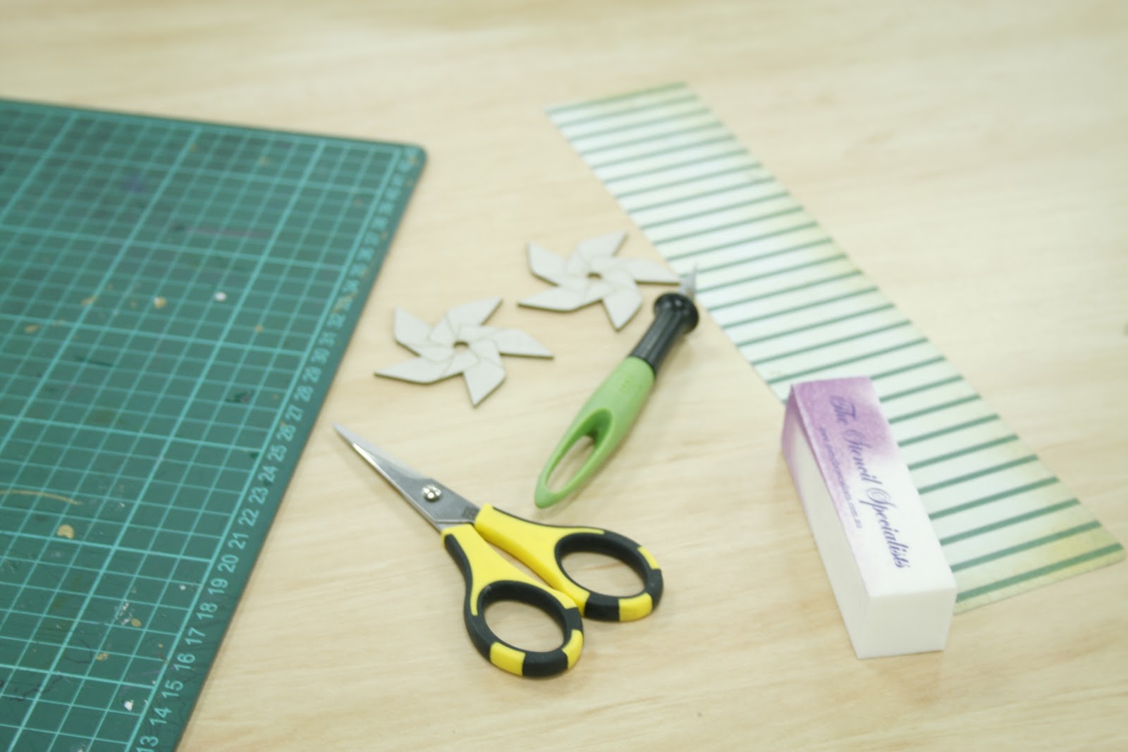 Photo Continental Craft Tutorial How to apply patterned paper to