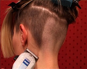 Ladies+Clipper+Nape+Haircuts clippered nape clippering undercut clippering with ponytails side cut ...