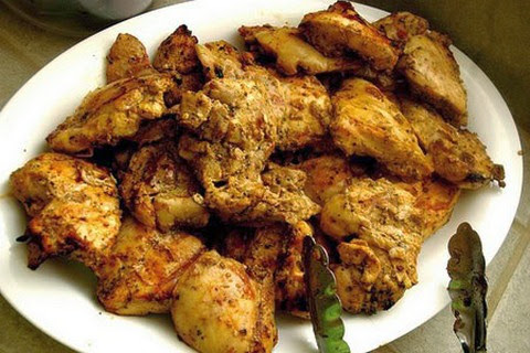 Grilled Chicken In Mint Lemon Curd