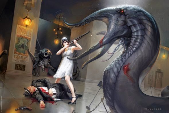 As fantásticas pinturas digitais de mundos de fantasia e terror em card games de Cynthia Sheppard Cynthia Sheppard deviantart pinturas digitais fantasia card games magic the gathering