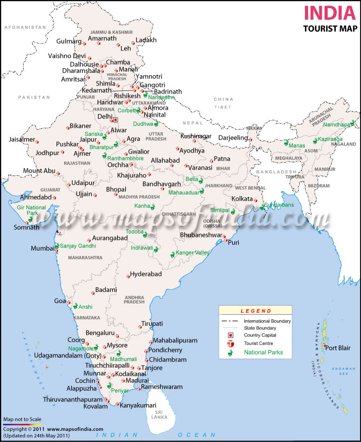 Konkan Tourist Map