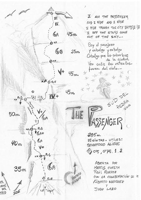 The Pasanger , cara sur del Pedraforca. Croquis%2BPassenger