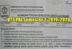 Soal Uts Fiqih Semester 2 Tahun 2017 2018 Kelas 1 2 3 4 5 6 Komplit Sekolah Dasar Islam
