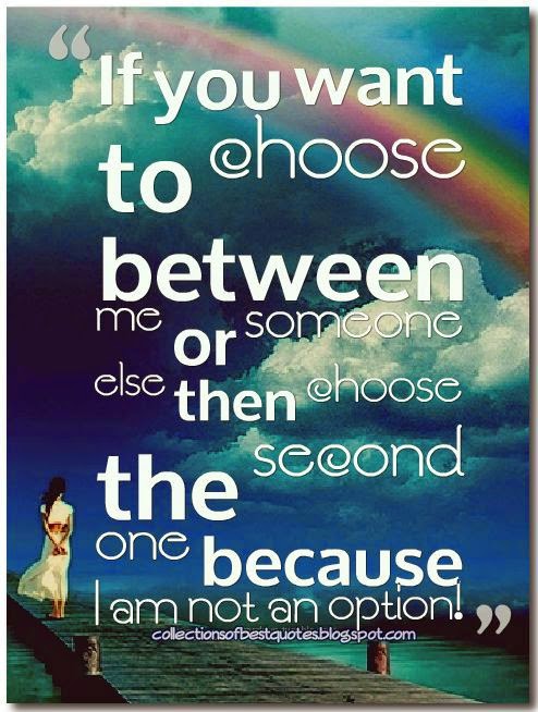 collections of best quotes i am not an option