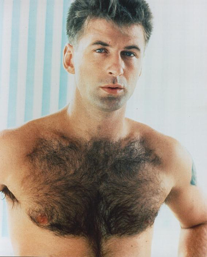 well known men with hairy chest