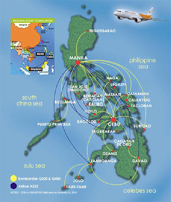 AirPhil Express Route Map