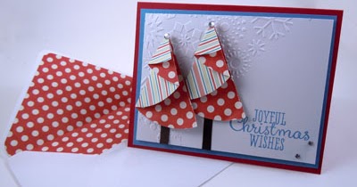 Crafty and Creative Ideas: Folded Christmas Tree Card