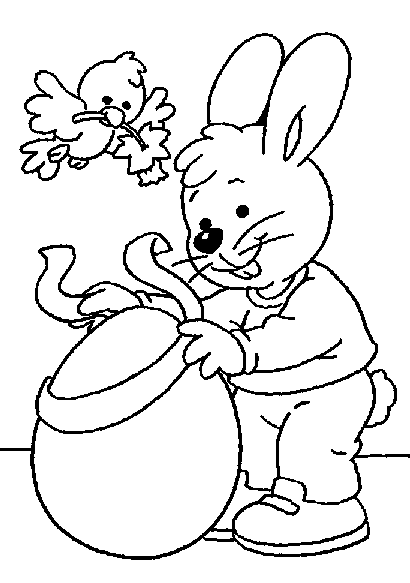 happy easter coloring pictures. hello kitty happy easter